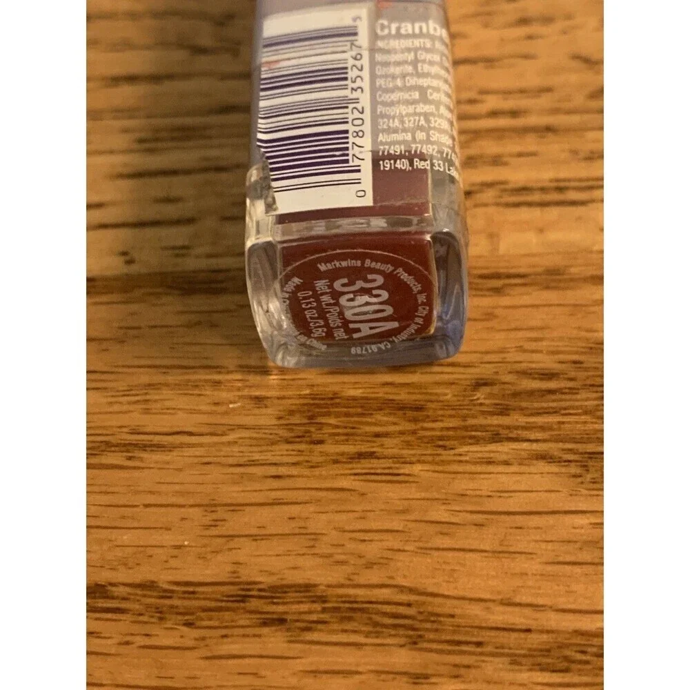 DISCONTINUED Wet N Wild Vintage Lipstick Wild Shine 330A CRANBERRY SHINE FLAW